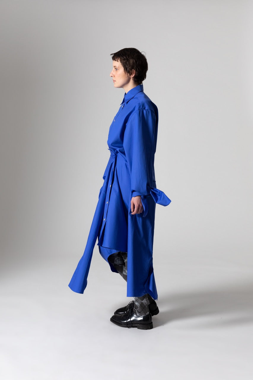 Bow Sleeve Shirt DAWN / electric blue