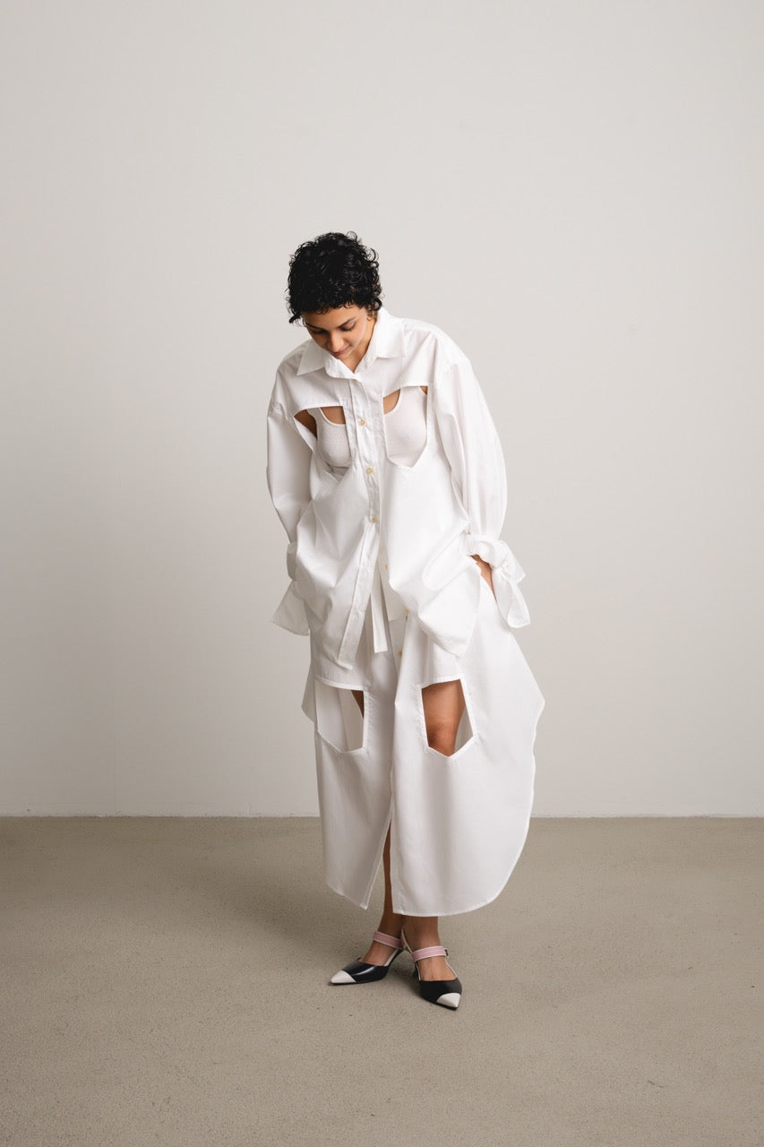 Bow Sleeve Shirt DAWN / holy paper