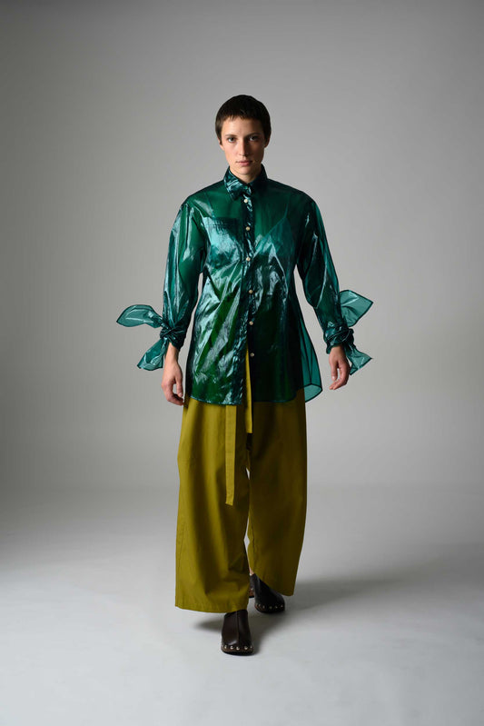 grüne hose viscose unisex faire Produktion