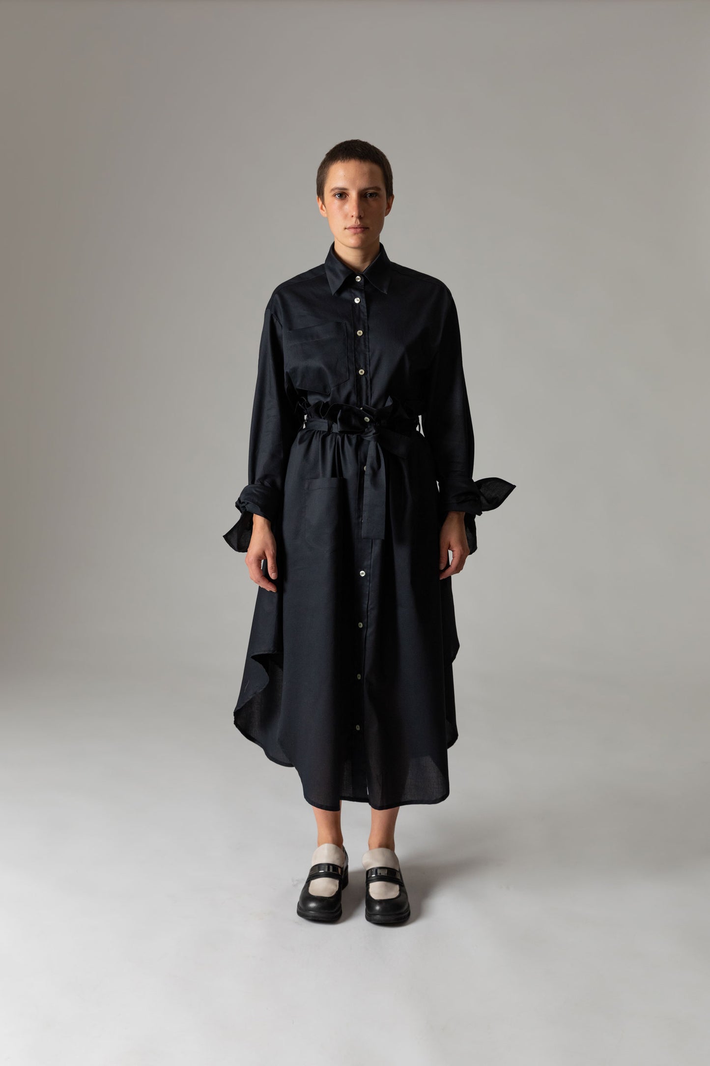 bluse schwarz Baumwolle unisex faire Produktion