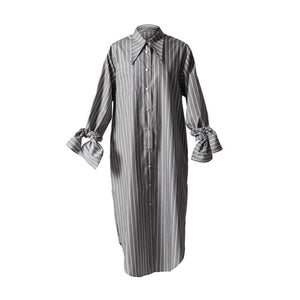 Bow Sleeve Dress LATTA 70 / bold stripes