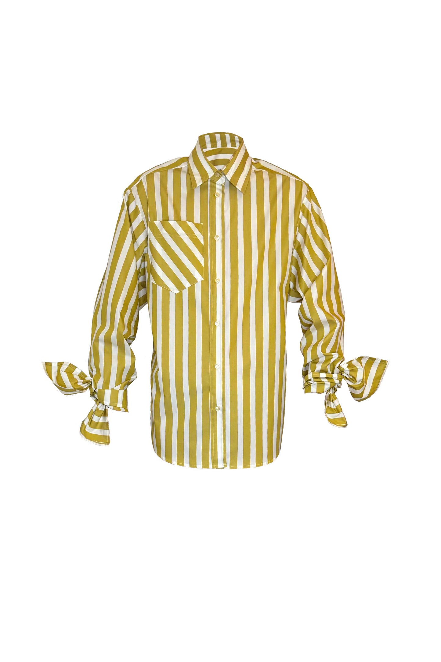 Bow Sleeve Shirt DAWN / golden kiwi stripe