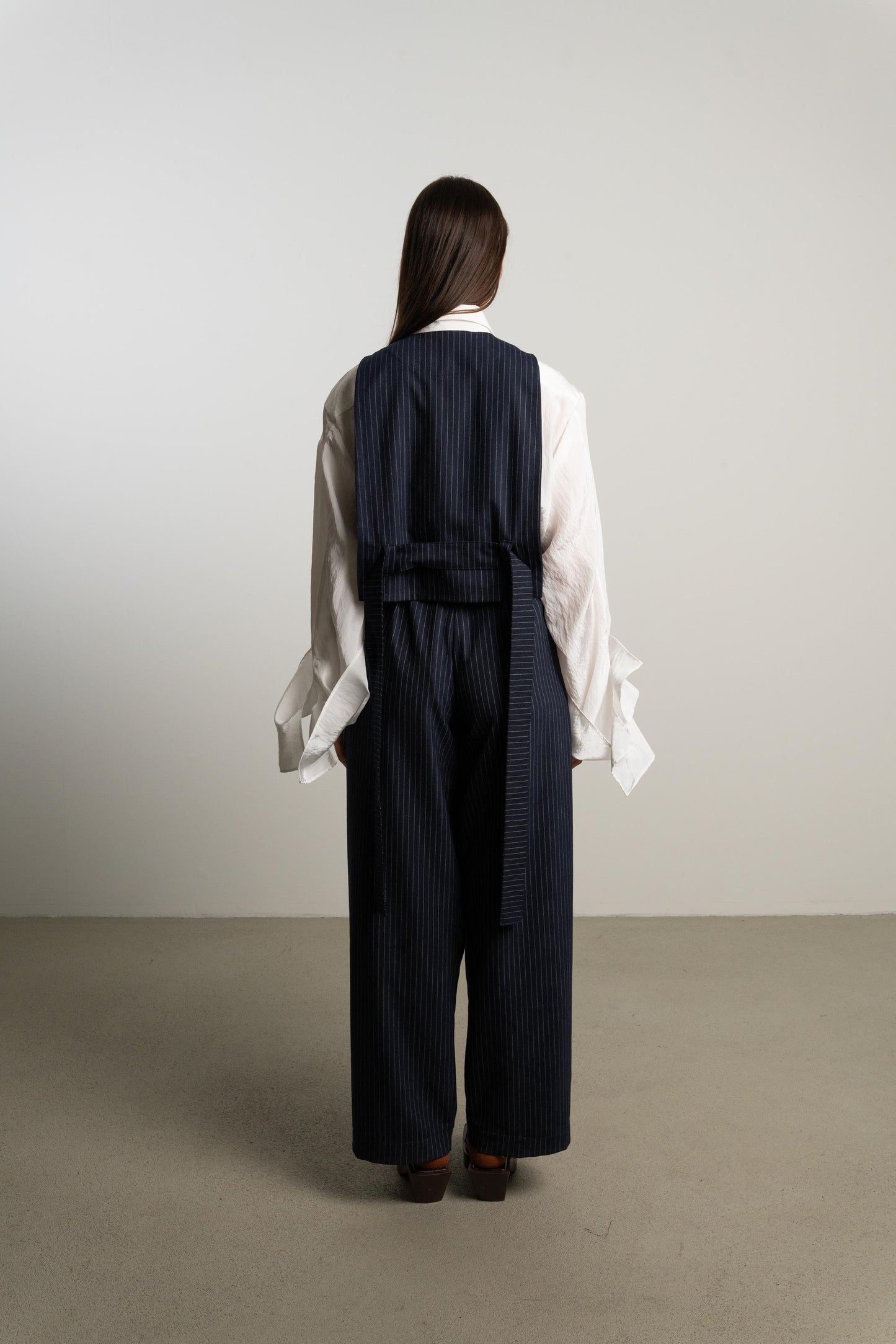 Ruffle Pants KUSH / night pinstripe