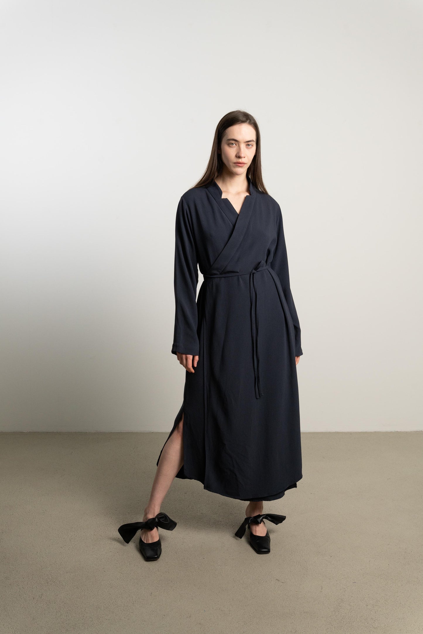 Wrap Dress TARA / fluid night