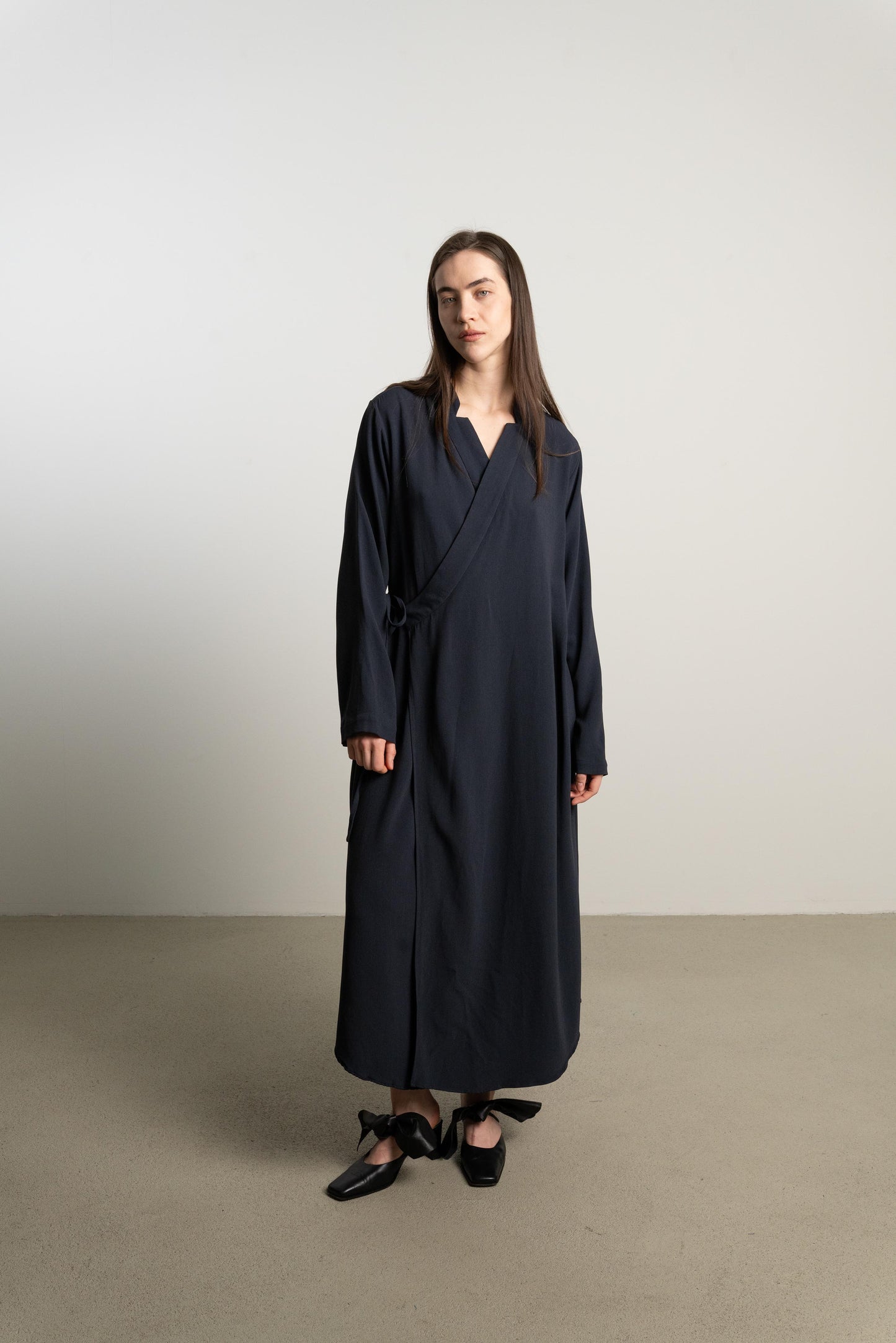 Wrap Dress TARA / fluid night