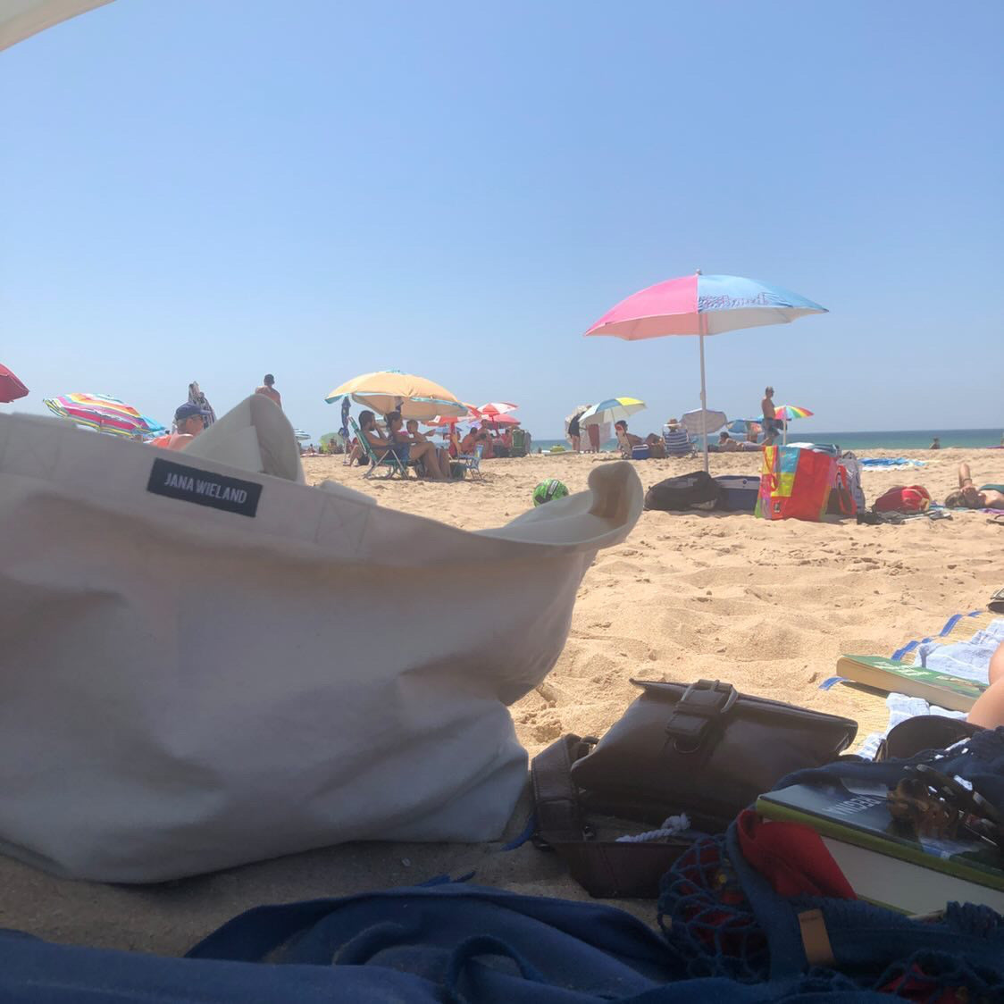 Beach Bag / raw cotton canvas