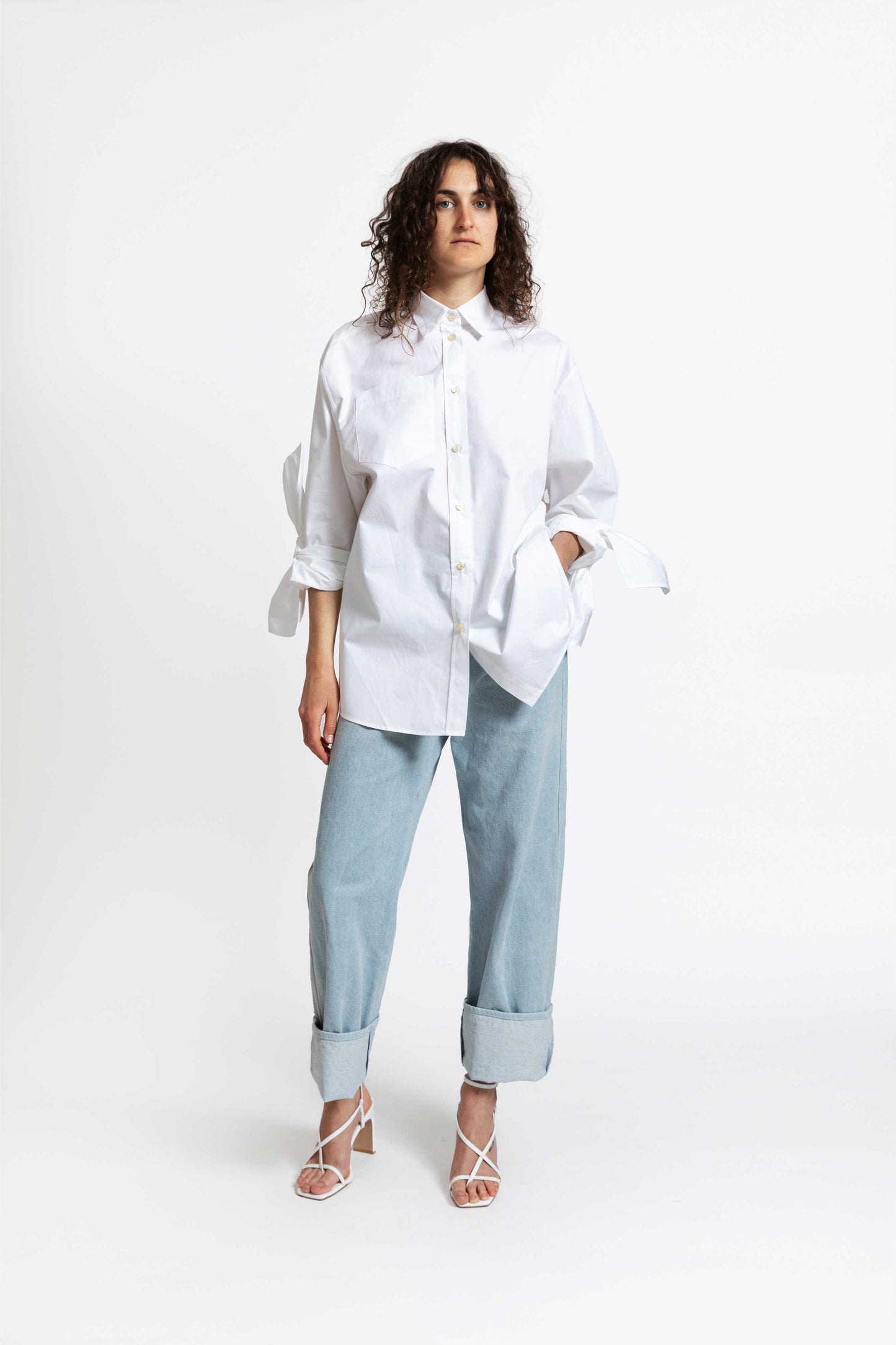 Bow Sleeve Shirt DAWN / paper