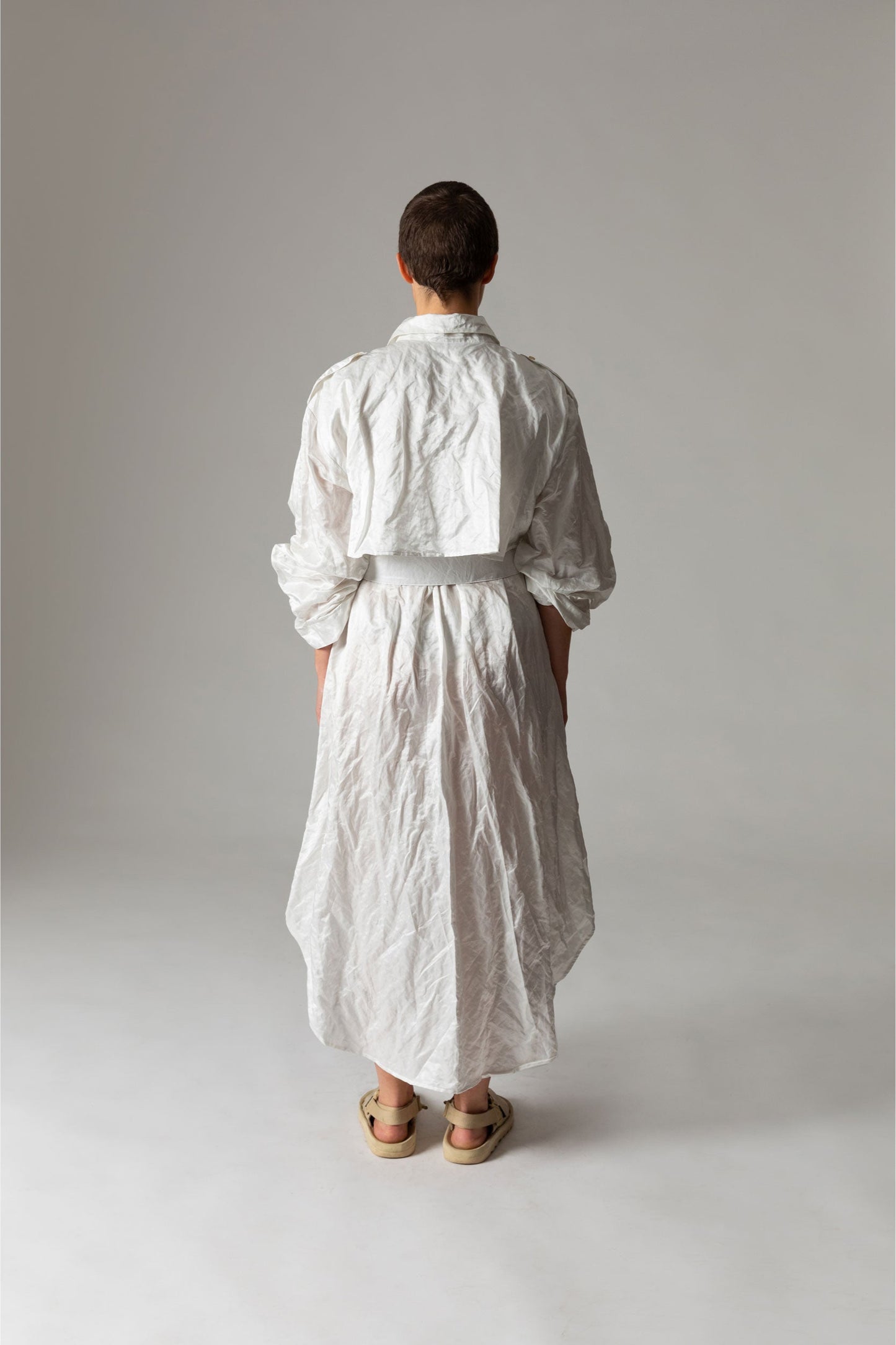Trench Dress RAIN / whipped cream