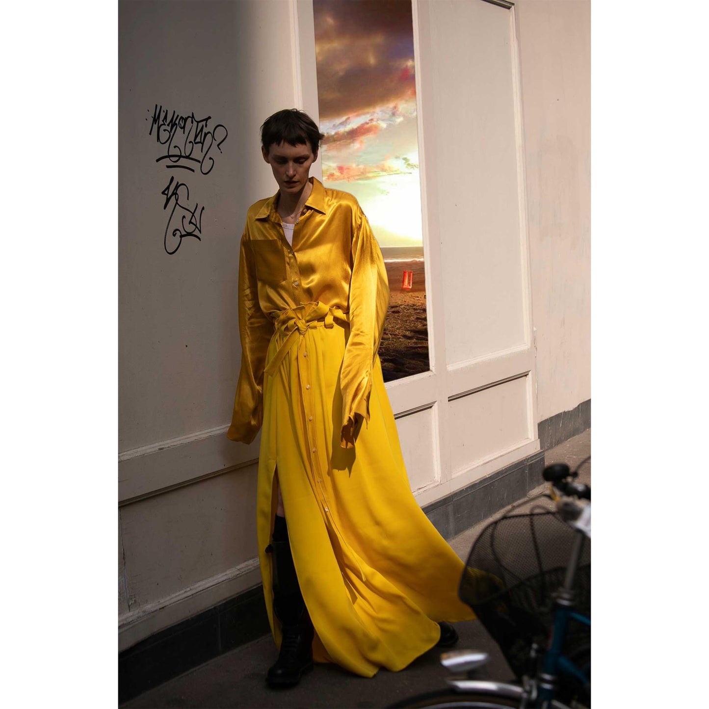 rock gelb viskose unisex faire Produktion