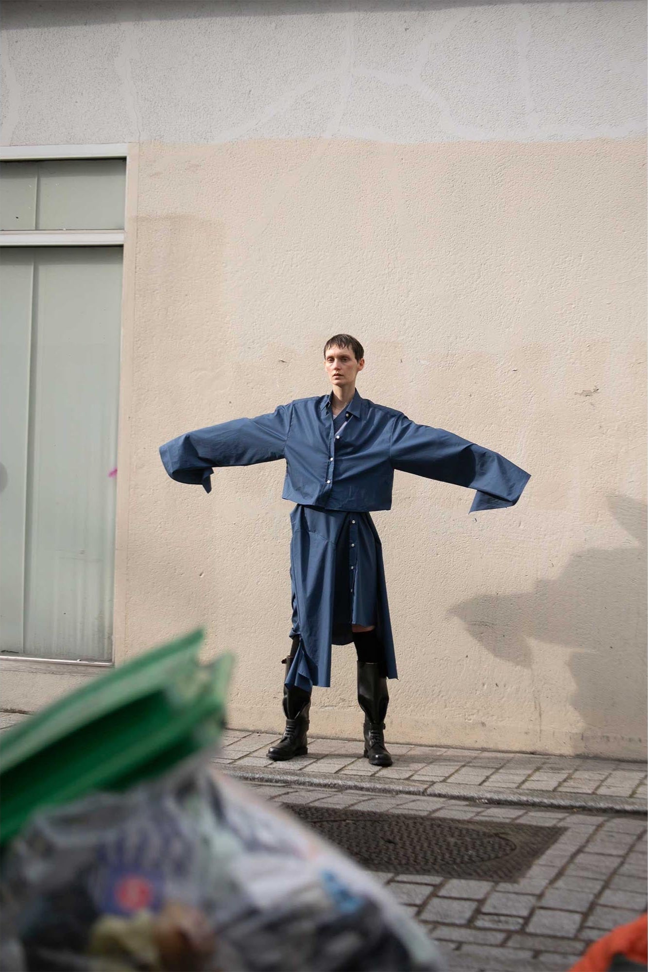 Bow Sleeve Shirt DAWN / dark dove