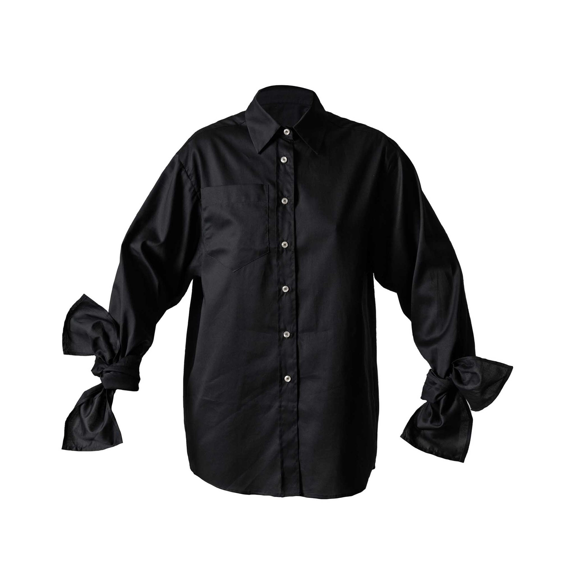 bluse schwarz Baumwolle unisex faire Produktion
