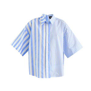 Twin Button Shirt / twin stripes