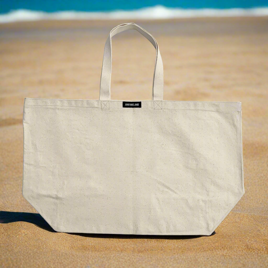 Beach Bag / raw cotton canvas