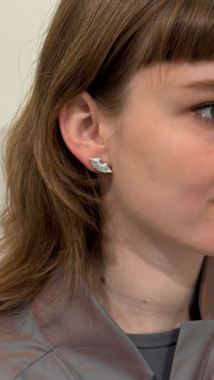 ANNA RIESS Stud Earrings / mouth/ finger/ heart