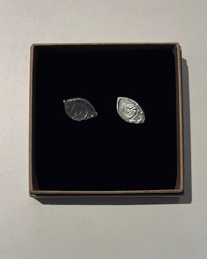 ANNA RIESS Stud Earrings / hand/ ear/ eye