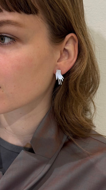 ANNA RIESS Stud Earrings / hand/ ear/ eye