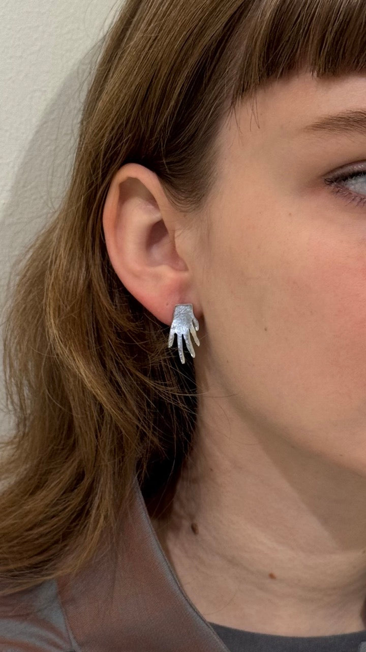 ANNA RIESS Stud Earrings / hand/ ear/ eye