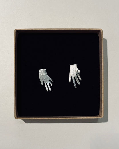 ANNA RIESS Stud Earrings / hand/ ear/ eye