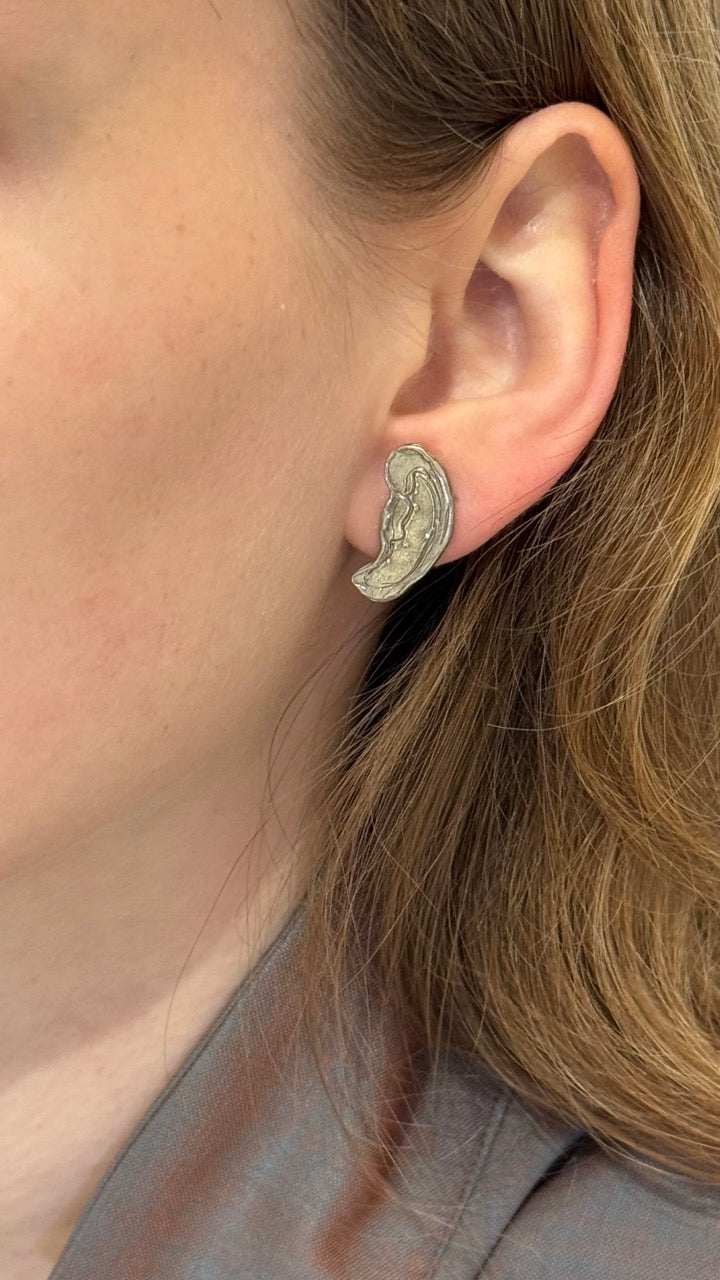 ANNA RIESS Stud Earrings / hand/ ear/ eye