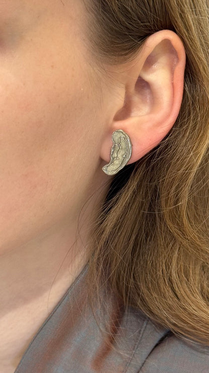 ANNA RIESS Stud Earrings / hand/ ear/ eye