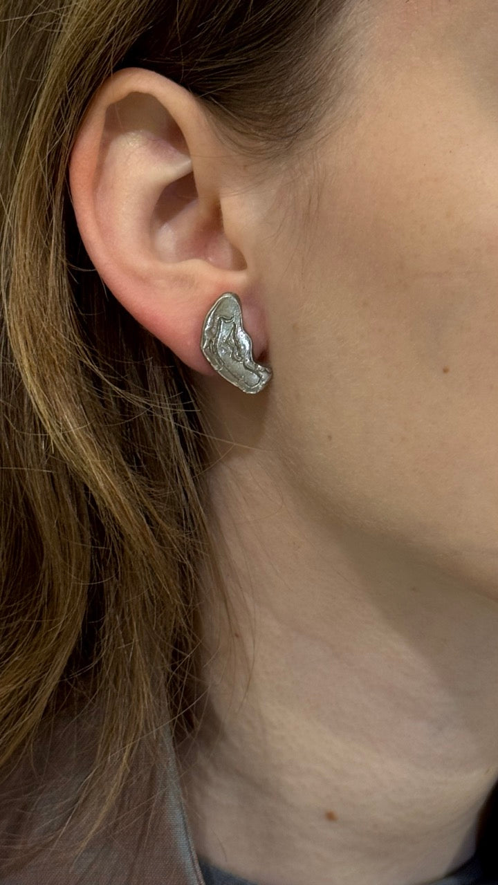 ANNA RIESS Stud Earrings / hand/ ear/ eye