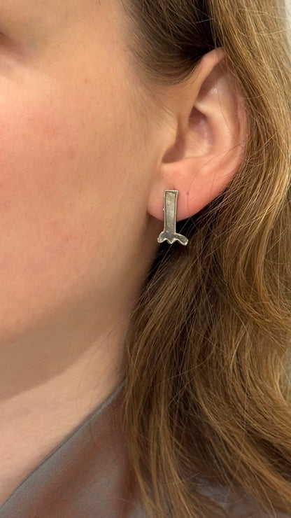 ANNA RIESS Stud Earrings / titti/ nose/ pea