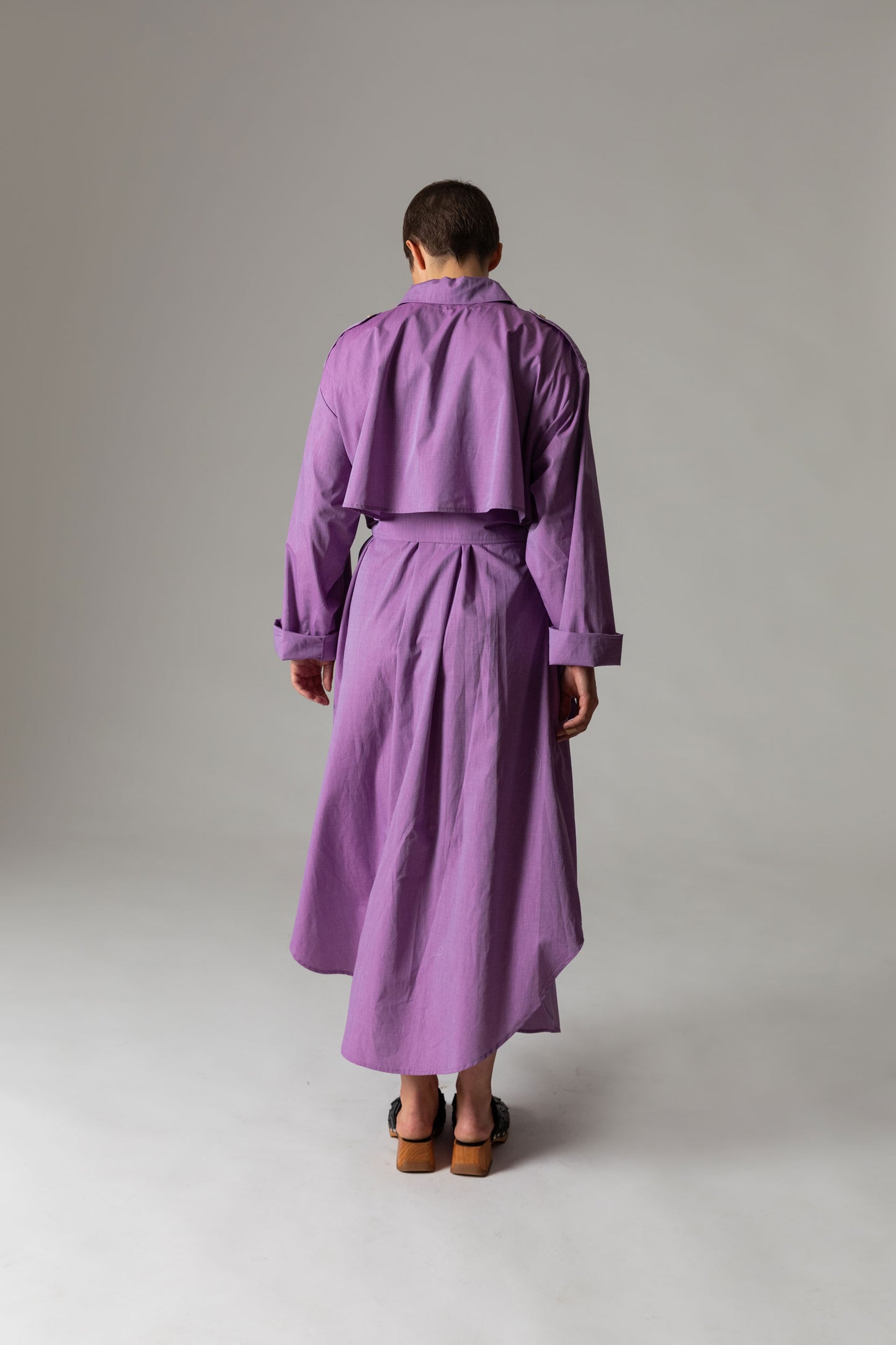 Trench Dress RAIN / purple rain