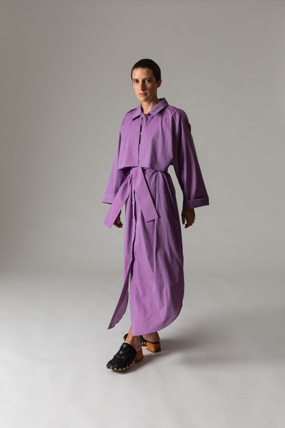 Trench Dress RAIN / purple rain