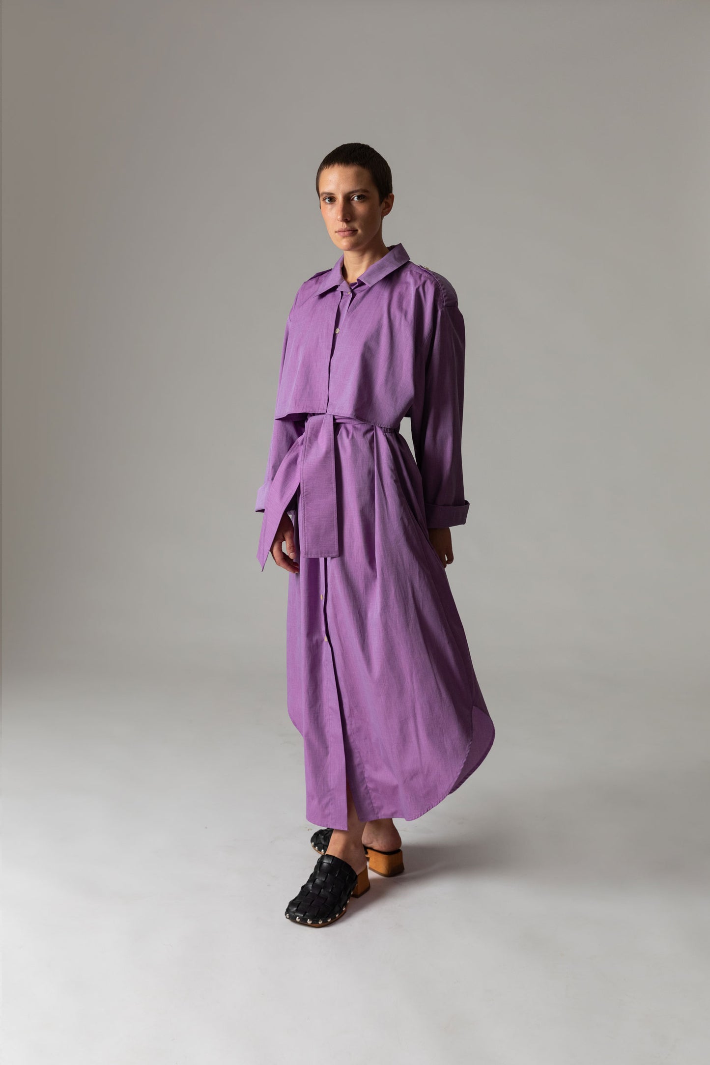 Trench Dress RAIN / purple rain