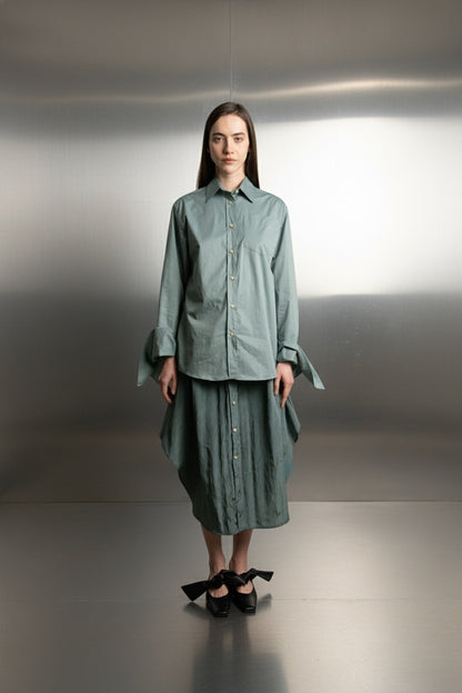 ADVENT SALE 21.12. / Bow Sleeve Shirt DAWN / washed cloud