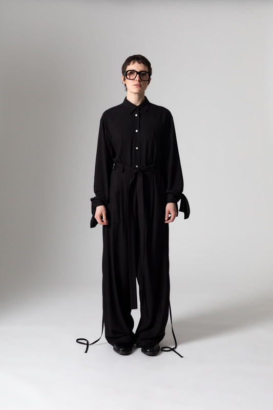 hose schwarz viskose unisex faire Produktion