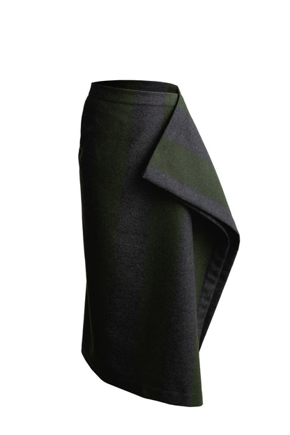 Blanket Skirt TYS / forest stripe