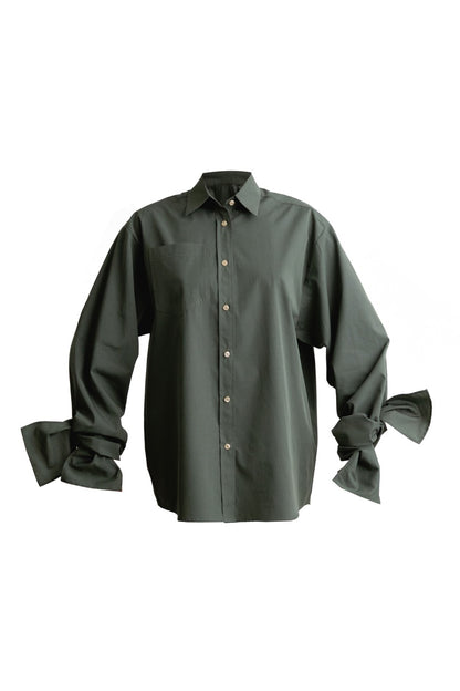 Bow Sleeve Shirt DAWN / pine