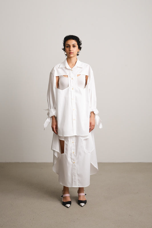 Bow Sleeve Shirt DAWN / holy paper