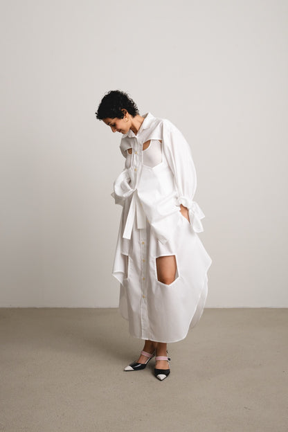 Bow Sleeve Shirt DAWN / holy paper