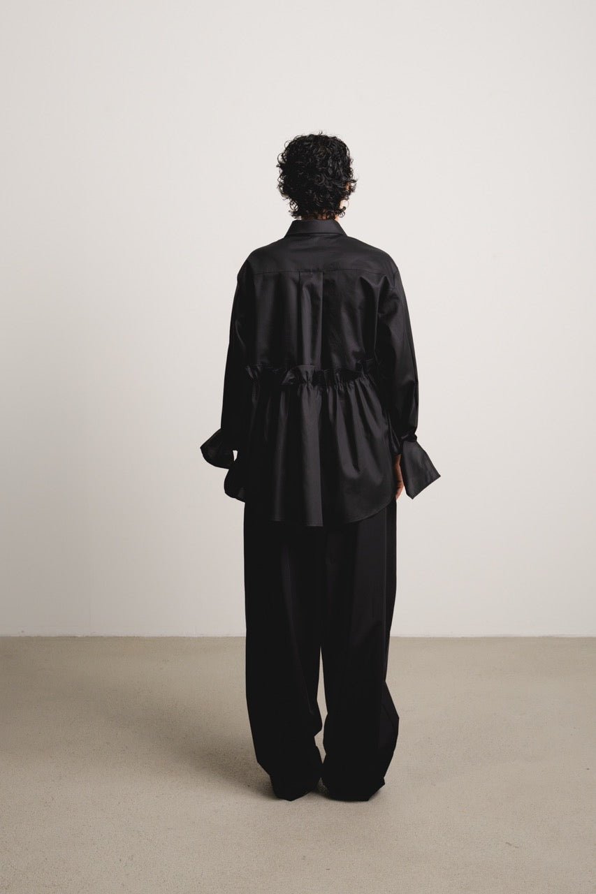 Bow Sleeve Ruffle Shirt SLICE / eclipse