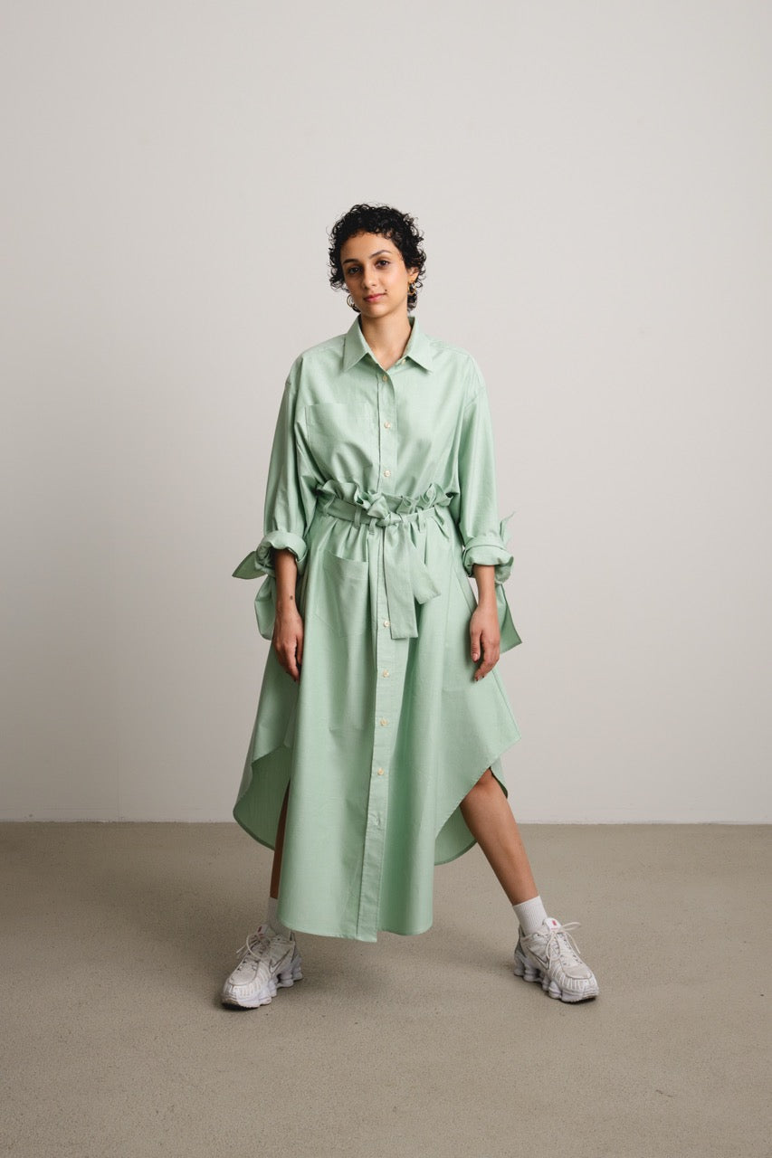 Shirt Skirt TENET / grass stripe