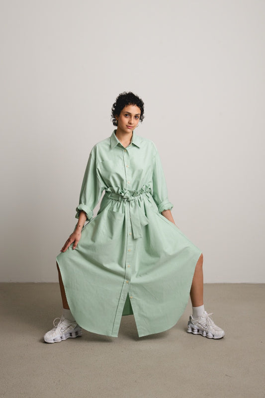 Shirt Skirt TENET / grass stripe