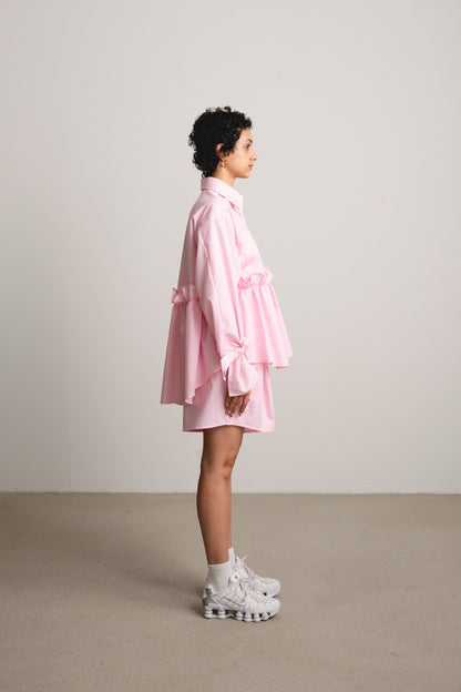 Bow Sleeve Ruffle Shirt SLICE / sugar