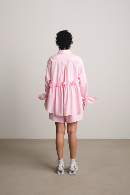 Bow Sleeve Ruffle Shirt SLICE / sugar