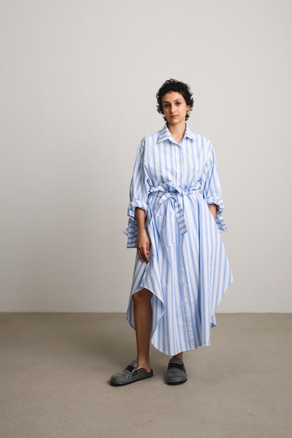 Bow Sleeve Crop Shirt DUSK / sunshade