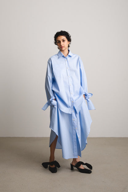 Bow Sleeve Shirt DAWN / sky sparkles