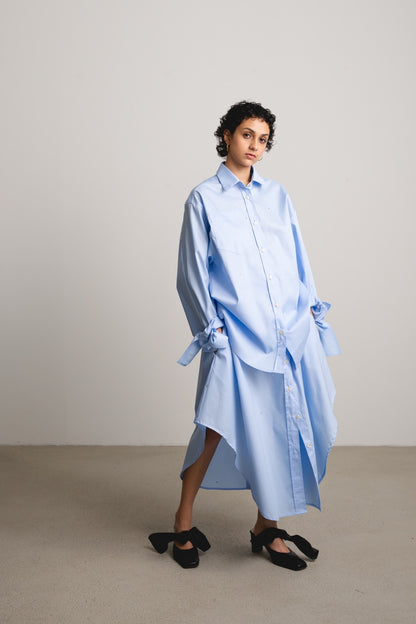 Bow Sleeve Shirt DAWN / sky sparkles