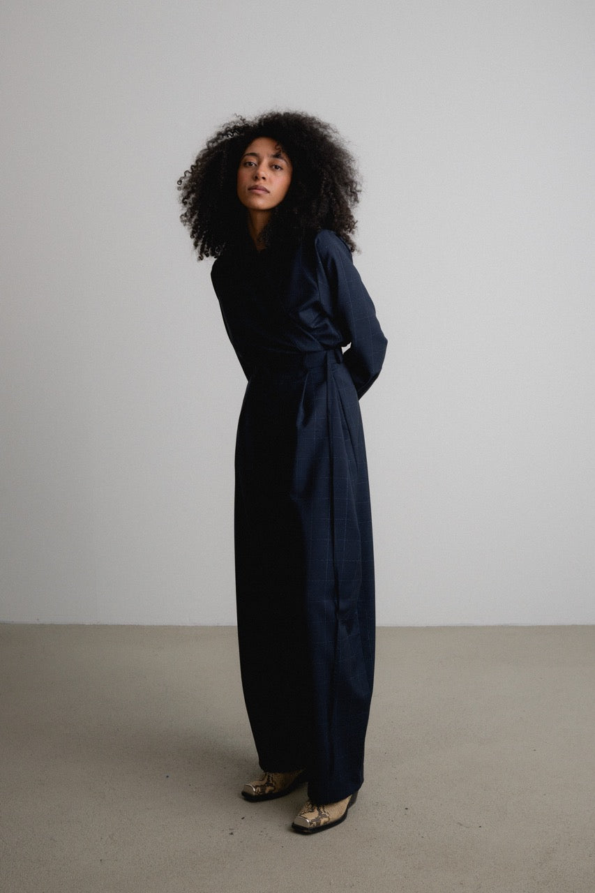 Wrap Top STORMA / gloom check