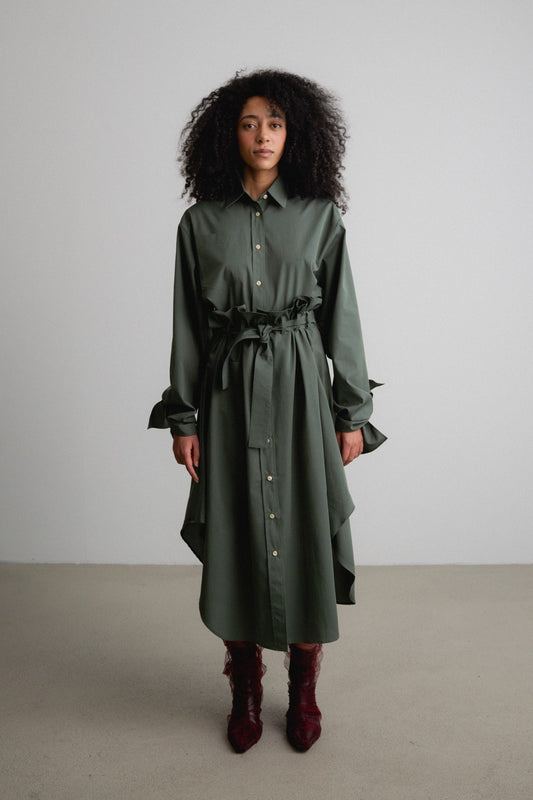 Bow Sleeve Shirt DAWN / pine