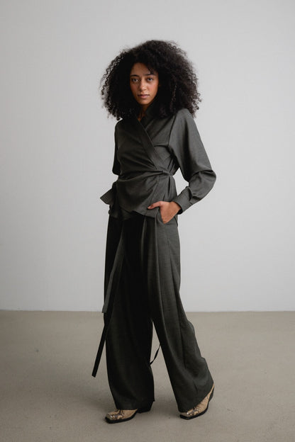 Wrap Top STORMA / iron