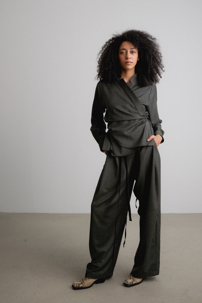 Wrap Top STORMA / iron