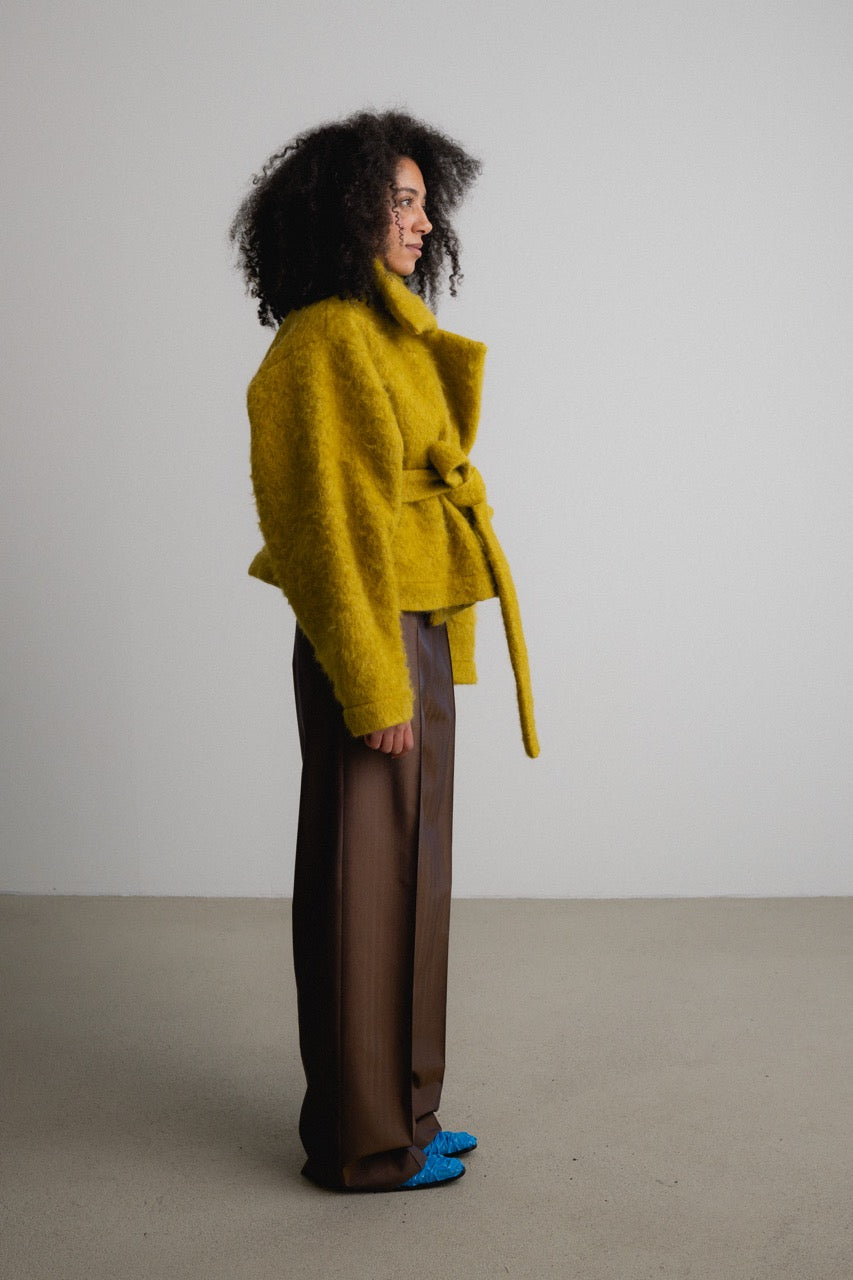 Soft Wrap Jacket with Lining DIORA / goldfern