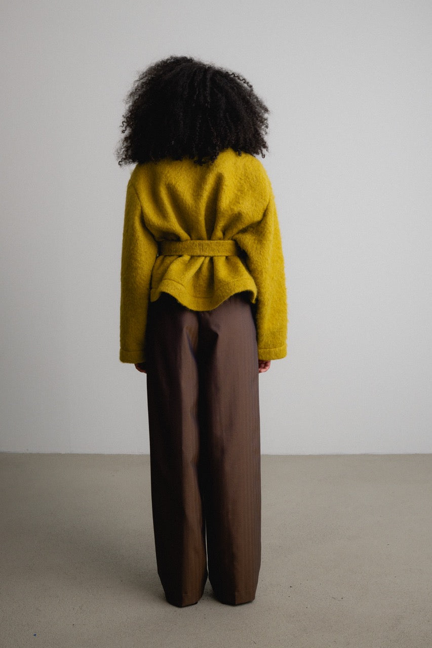 Soft Wrap Jacket with Lining DIORA / goldfern