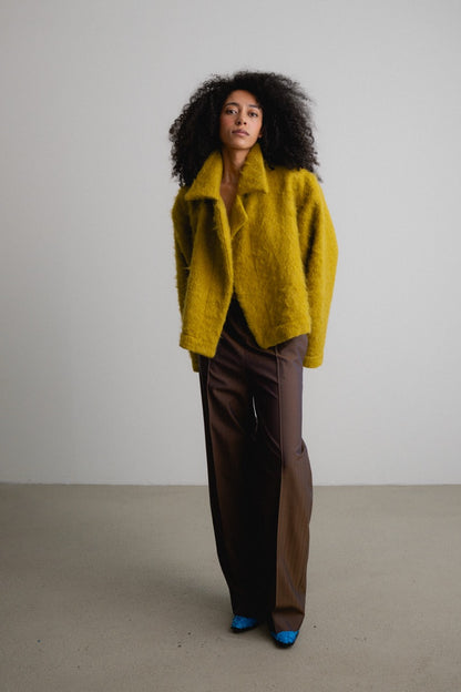 Soft Wrap Jacket with Lining DIORA / goldfern